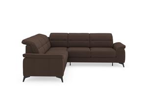 Sit&More Ecksofa Sinatra, optinal mit Kopfteilverstellung und Armteilfunktion, Metallfüße