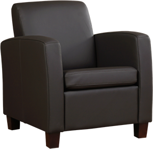 ShopX Leren fauteuil joy 26 bruin, bruin leer, bruine stoel