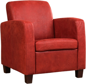 ShopX Leren fauteuil joy 418 rood, rood leer, rode stoel