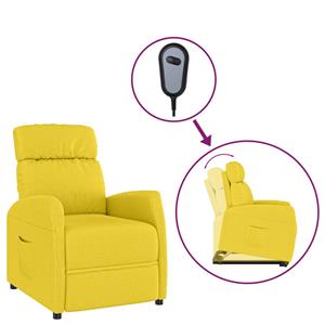 vidaXL Sta-op-stoel stof lichtgeel