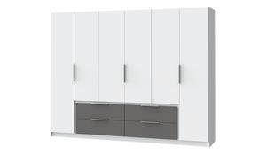 Kleiderschrank ¦ weiß ¦ Maße (cm): B: 269,7 H: 210,5 T: 60  - Möbel Kraft