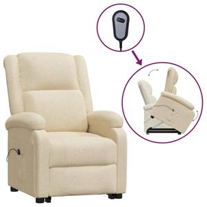 VidaXL Sta-op-stoel stof crèmekleurig 8720287212942