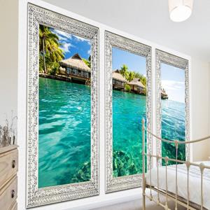KUNSTLOFT Vliestapete »Einsame Insel«, lichtbeständige Design Tapete