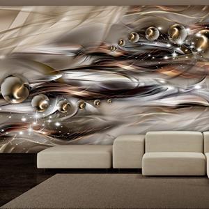 KUNSTLOFT Vliestapete »Brown Shoal«, lichtbeständige Design Tapete