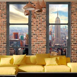 KUNSTLOFT Vliestapete »The view from the window: New York«, lichtbeständige Design Tapete
