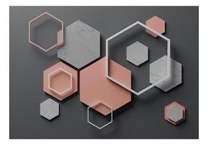 KUNSTLOFT Vliestapete »Hexagon Plan«, lichtbeständige Design Tapete