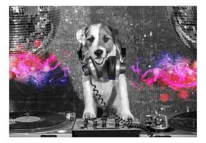 KUNSTLOFT Vliestapete »DJ Dog«, lichtbeständige Design Tapete