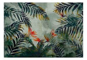 KUNSTLOFT Vliestapete »Jungle Flowers«, lichtbeständige Design Tapete