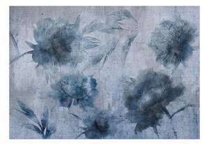 KUNSTLOFT Vliestapete »Blue Peonies«, lichtbeständige Design Tapete