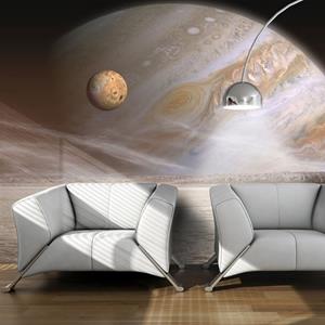 KUNSTLOFT Vliestapete »Kleiner und großer Planet«, lichtbeständige Design Tapete