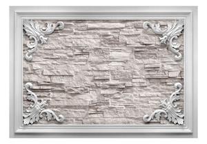 KUNSTLOFT Vliestapete »Brick in the Frame (Beige)«, lichtbeständige Design Tapete