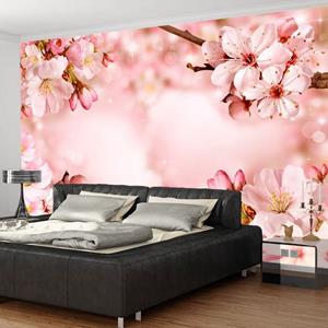 KUNSTLOFT Vliestapete »Magical Cherry Blossom«, lichtbeständige Design Tapete