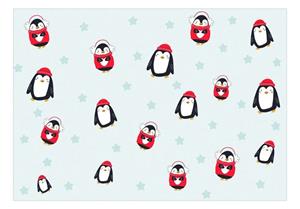 KUNSTLOFT Vliestapete »Brawling Penguins«, lichtbeständige Design Tapete