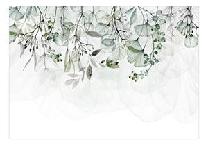 KUNSTLOFT Vliestapete »Foggy Nature - Green«, lichtbeständige Design Tapete