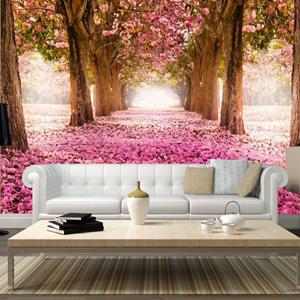 KUNSTLOFT Vliestapete »Pink grove«, lichtbeständige Design Tapete