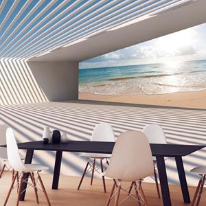 KUNSTLOFT Vliestapete »City Beach«, lichtbeständige Design Tapete