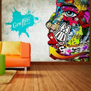 KUNSTLOFT Vliestapete »Graffiti beauty«, lichtbeständige Design Tapete