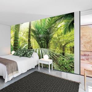 KUNSTLOFT Vliestapete »Green alley«, lichtbeständige Design Tapete