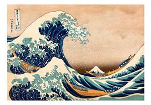 KUNSTLOFT Vliestapete »Hokusai: The Great Wave off Kanagawa (Reproduction)«, lichtbeständige Design Tapete