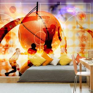 KUNSTLOFT Vliestapete »Basketball«, lichtbeständige Design Tapete