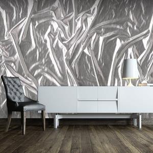KUNSTLOFT Vliestapete »Edles Silber«, lichtbeständige Design Tapete