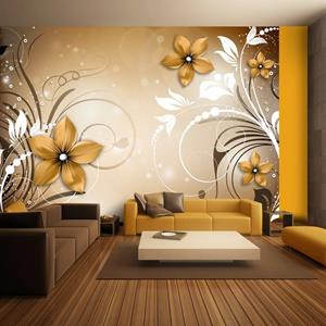 KUNSTLOFT Vliestapete »Brown rhapsody«, lichtbeständige Design Tapete