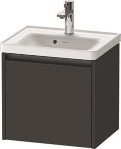 Duravit Ketho.2 wastafelonderkast met 1 lade 48,4x37,5x44 cm met antraciet greep, grafiet supermat