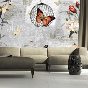 KUNSTLOFT Vliestapete »Schmetterlinge Lied«, lichtbeständige Design Tapete