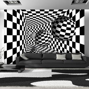 KUNSTLOFT Vliestapete »Schwarz - weißer Korridor«, lichtbeständige Design Tapete