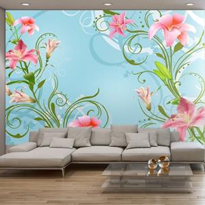 KUNSTLOFT Vliestapete »Subtle beauty of the lilies II«, lichtbeständige Design Tapete
