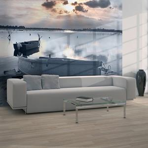 KUNSTLOFT Vliestapete »Little port boats«, lichtbeständige Design Tapete