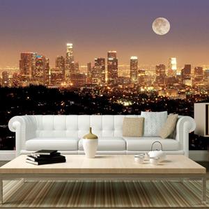 KUNSTLOFT Vliestapete »Himmel über der Stadt der Engel«, lichtbeständige Design Tapete