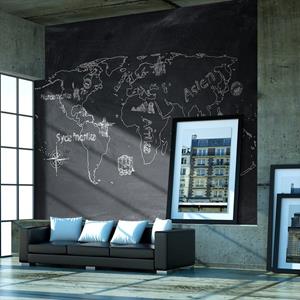 KUNSTLOFT Vliestapete »Kleine und große Reisen (in deutscher Sprache)«, lichtbeständige Design Tapete