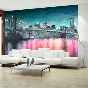 KUNSTLOFT Vliestapete »New York - Gemalt«, lichtbeständige Design Tapete