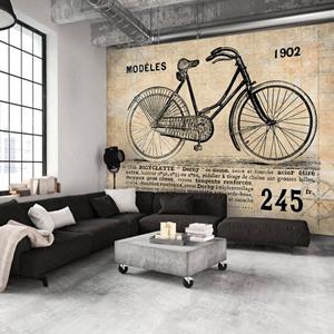 KUNSTLOFT Vliestapete »Old School Bicycle«, lichtbeständige Design Tapete