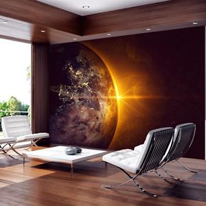 KUNSTLOFT Vliestapete »Golden Earth«, lichtbeständige Design Tapete