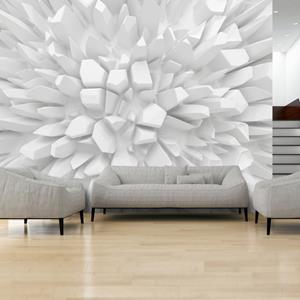 KUNSTLOFT Vliestapete »White dahlia«, lichtbeständige Design Tapete