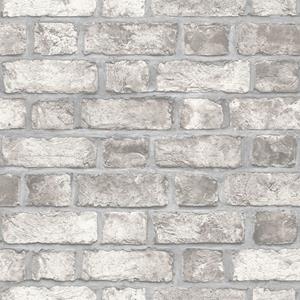 Noordwand Fototapete »Homestyle Tapete Brick Wall Grau und Cremeweiß«, (1 St)