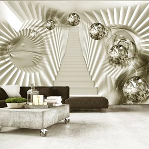 KUNSTLOFT Vliestapete »Take the Stairs to Spacetime«, lichtbeständige Design Tapete