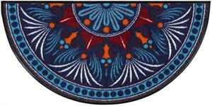 Salonloewe Fußmatte » Fußmatte Yara turquoise-red H42x085 cm«, , Halbrund, Höhe 7 mm