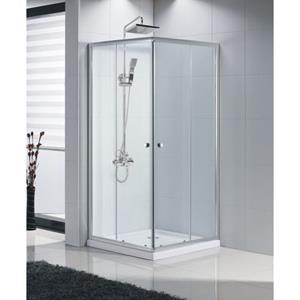 AquaVive angle access shower enclosure sicilie 90cm chrome