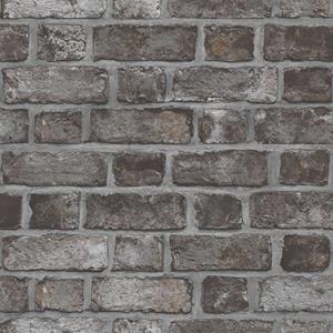 Noordwand Fototapete »Homestyle Tapete Brick Wall Schwarz und Grau«, (1 St)