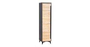 Kleiderschrank Stauraumschrank Gapi 47cm 1-türig Farbe wählbar braun