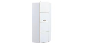 Eckschrank Kleiderschrank Loreto 71x71x188cm Farbe wählbar 1-türig braun/weiß