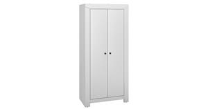 Kleiderschrank Terni Drehtürenschrank 91,5x51,5x200,5cm 2-türig grau