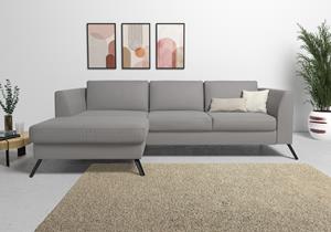 Sit&More Ecksofa, inklusive Sitztiefenverstellung, wahlweise mit Bettfunktion, 15cm hoch