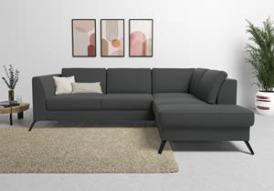 sit&more Ecksofa "Olsen", inklusive Sitztiefenverstellung, wahlweise mit Bettfunktion, 15cm hoch