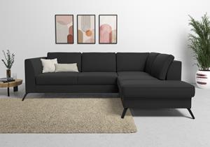 sit&more Ecksofa "Olsen", inklusive Sitztiefenverstellung, wahlweise mit Bettfunktion, 15cm hoch