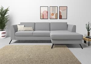 Sit&More Ecksofa, inklusive Sitztiefenverstellung, wahlweise mit Bettfunktion, 15cm hoch