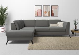 Sit&More Ecksofa, inklusive Sitztiefenverstellung, wahlweise mit Bettfunktion, 15cm hoch